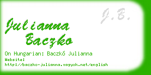 julianna baczko business card